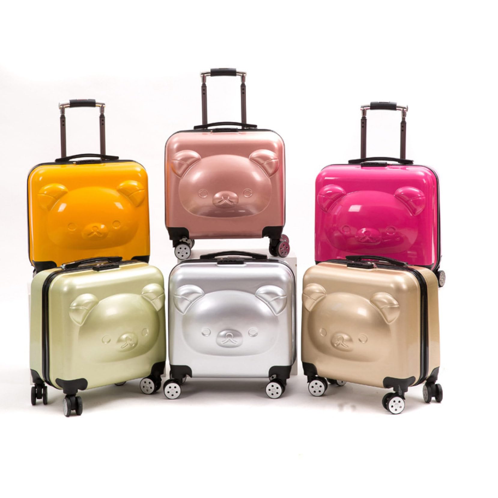 Amazon.co.jp: 愛らしい クマ柄のキャリーバッグ 子供用 女性用 小型